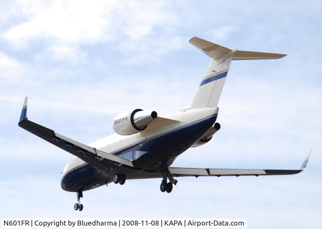 N601FR, 1987 Canadair Challenger 604 (CL-600-2B16) C/N 5003, On final approach to 17L.