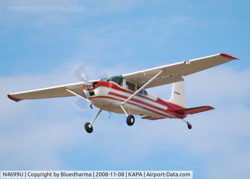 N4699U, 1964 Cessna 180G C/N 18051399, On final approach to 17L.