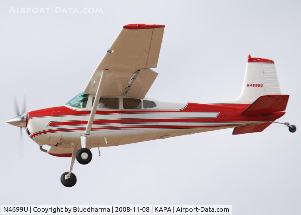N4699U, 1964 Cessna 180G C/N 18051399, On final approach to 17L.