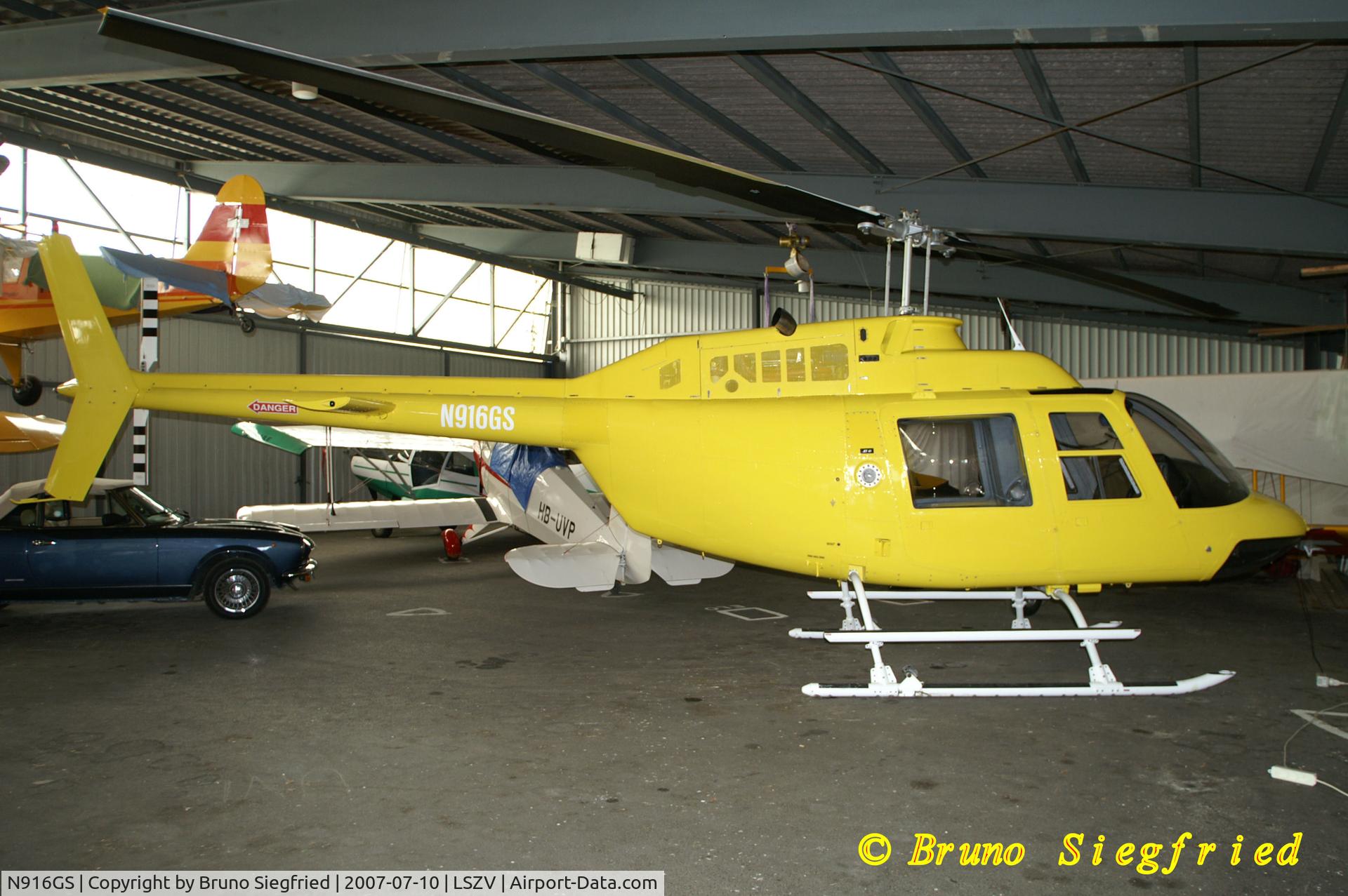 N916GS, 1980 Bell 206B C/N 2916, Airfield Sitterdorf Suisse