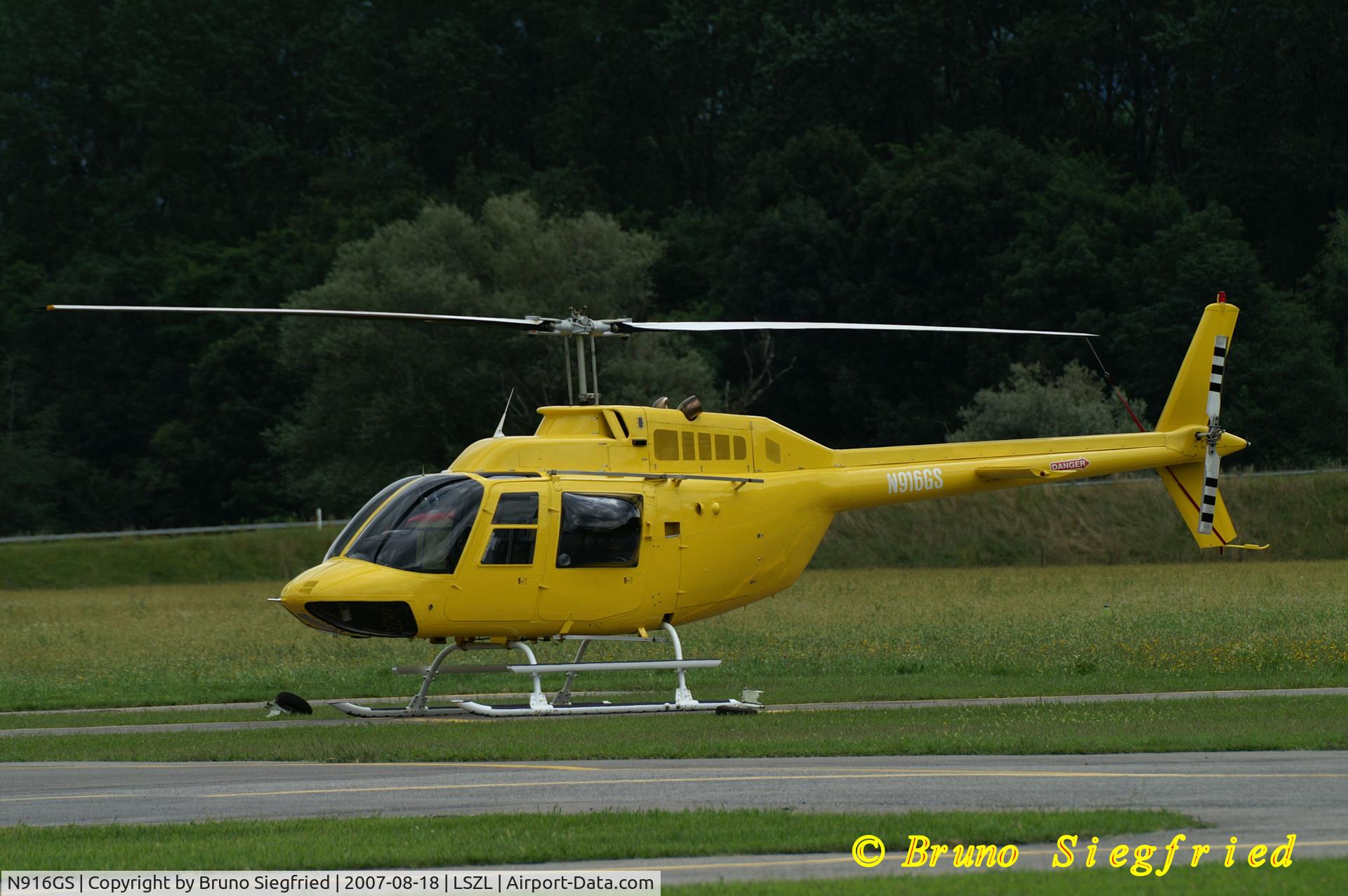 N916GS, 1980 Bell 206B C/N 2916, Airfield Locarno-Gordola Suisse
