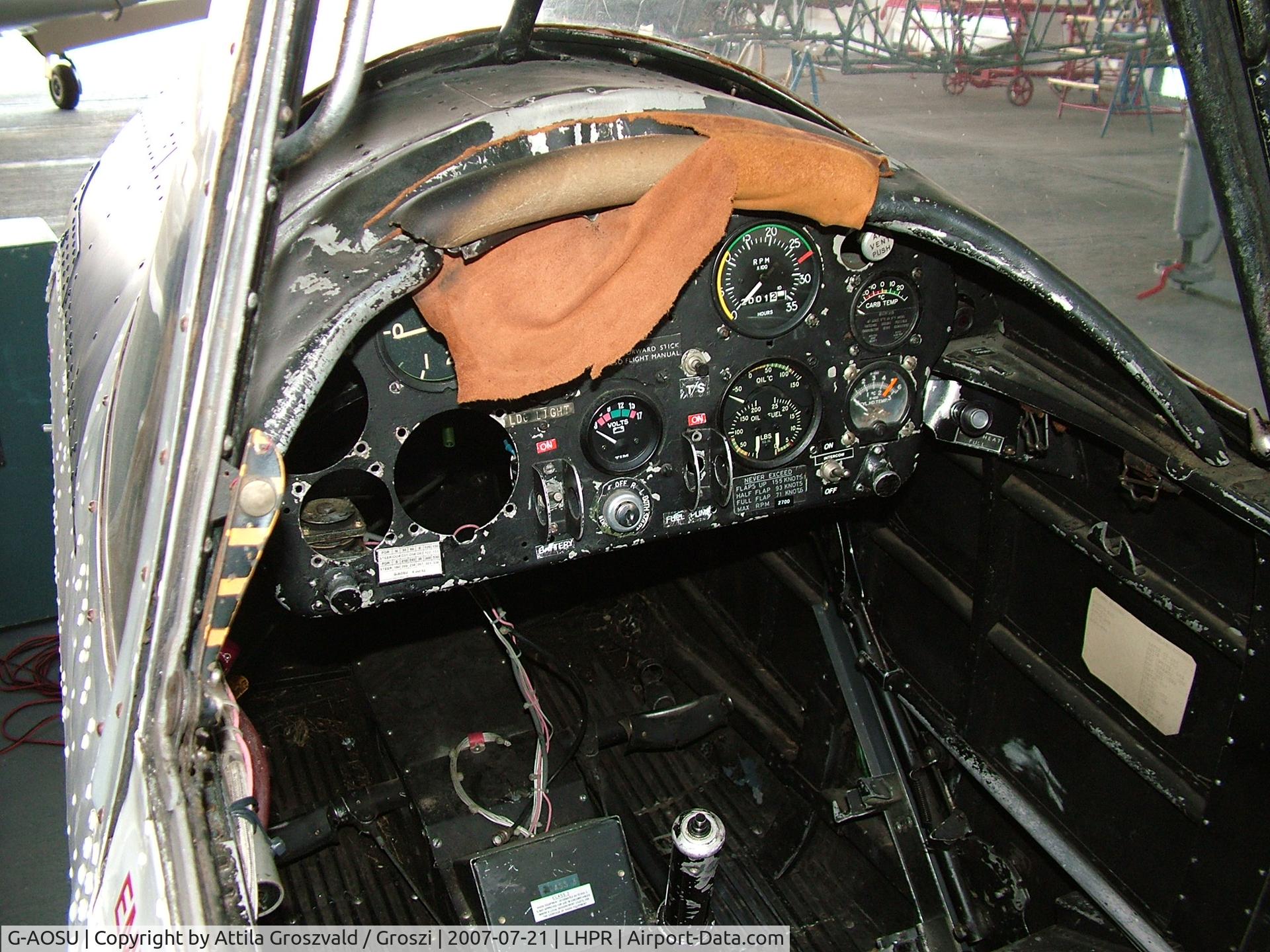 G-AOSU, 1950 De Havilland DHC-1 Chipmunk 22 (Lycoming) C/N C1/0217, Gy?r Pér Airport-Hungary LHPR - Legendary Aircraft Ltd. hangar