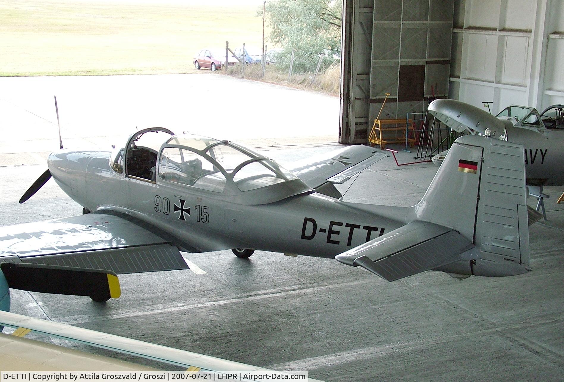 D-ETTI, Piaggio FWP-149D C/N 025, Gy?r Pér Airport-Hungary LHPR - Legendary Aircraft Ltd. hangar