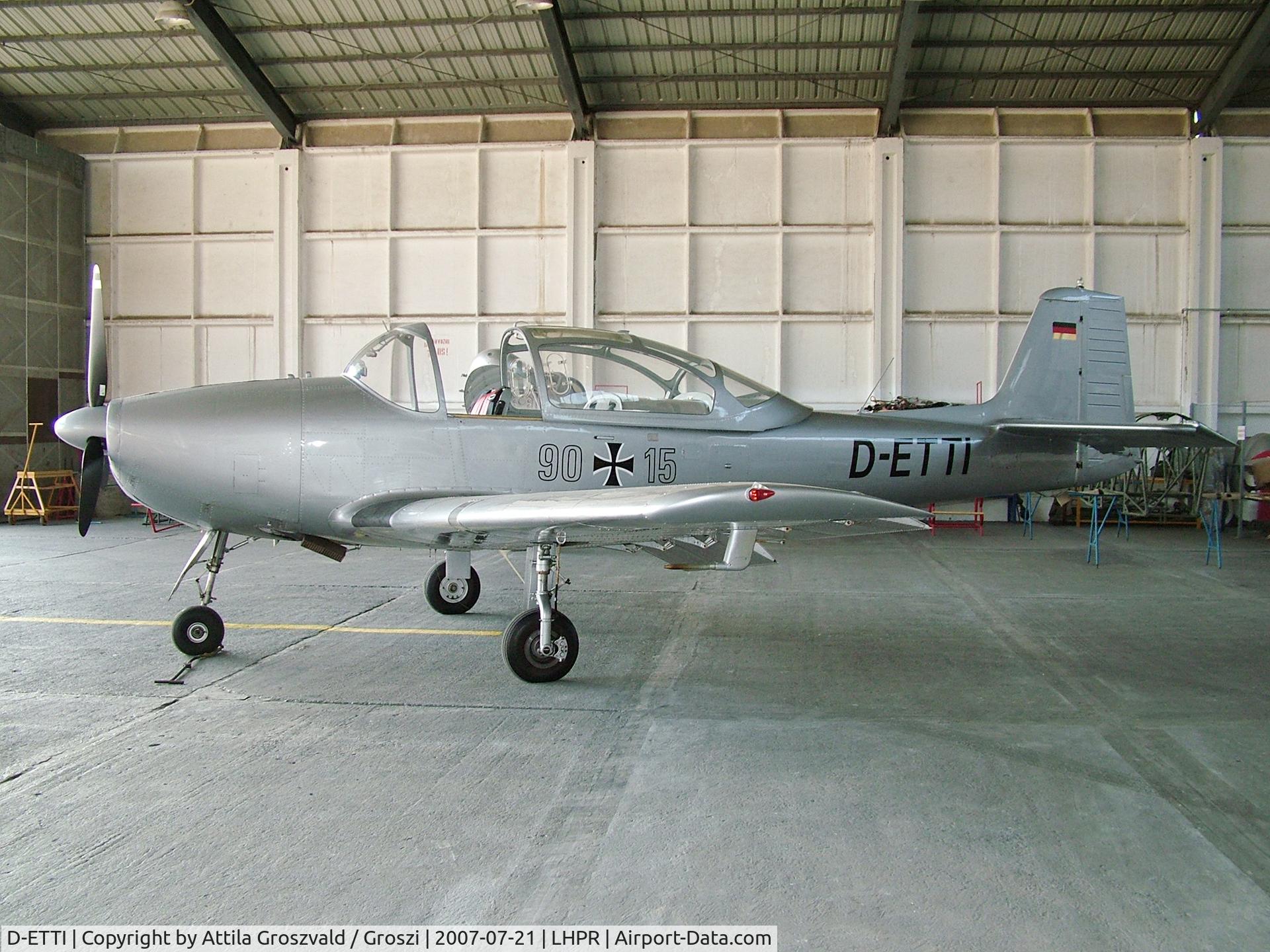 D-ETTI, Piaggio FWP-149D C/N 025, Gy?r Pér Airport-Hungary LHPR - Legendary Aircraft Ltd. hangar