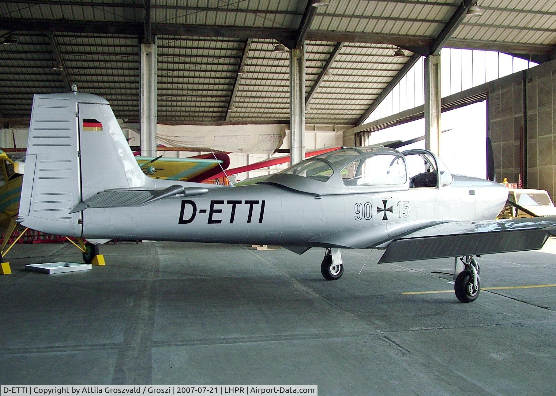 D-ETTI, Piaggio FWP-149D C/N 025, Gy?r Pér Airport-Hungary LHPR - Legendary Aircraft Ltd. hangar