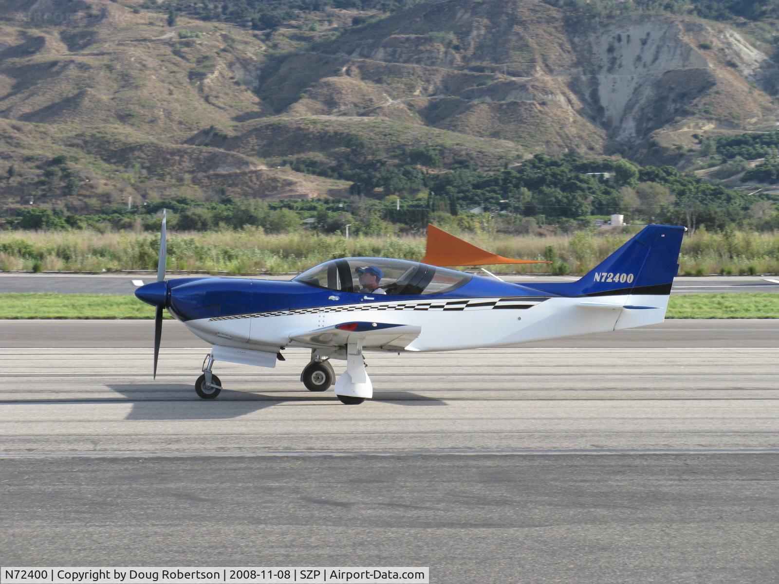 N72400, 1999 Stoddard-Hamilton Glasair II-S RG C/N 2031, 1999 Galdieri GLASAIR IIS-RG, Lycoming IO-360, taxi back from landing Rwy 22