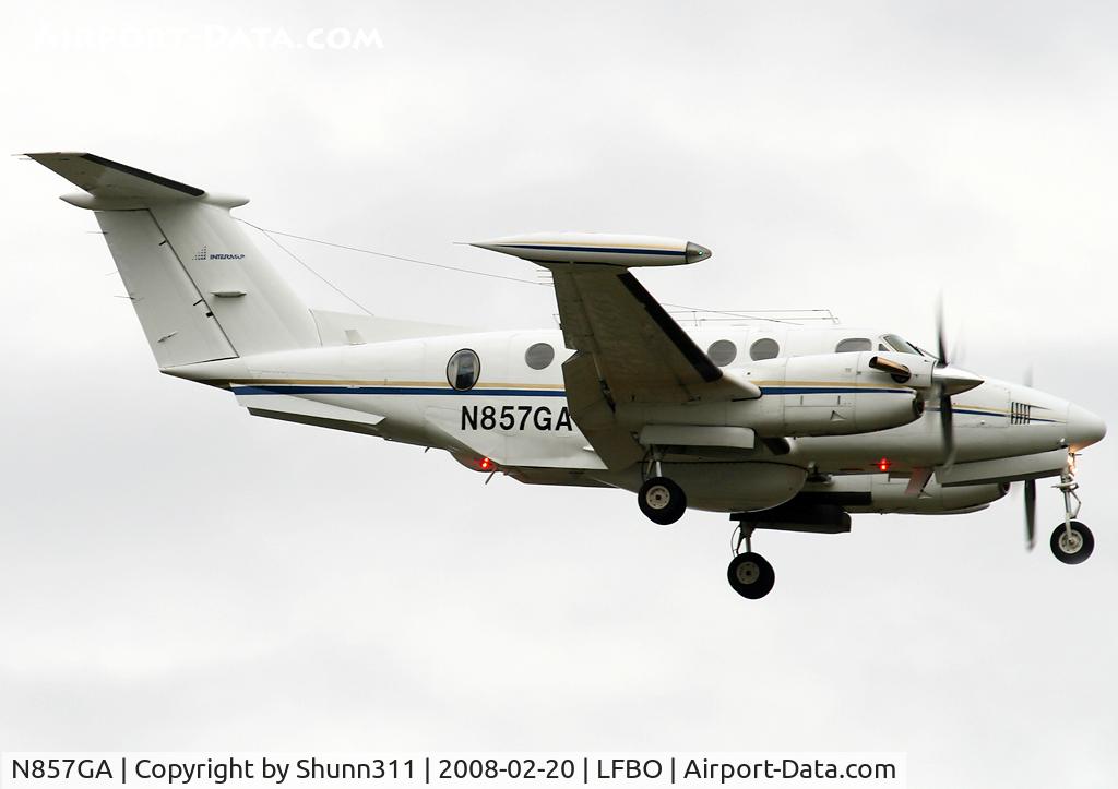 N857GA, 1980 Beech 200T Super King Air C/N BT-11, Landing rwy 14R