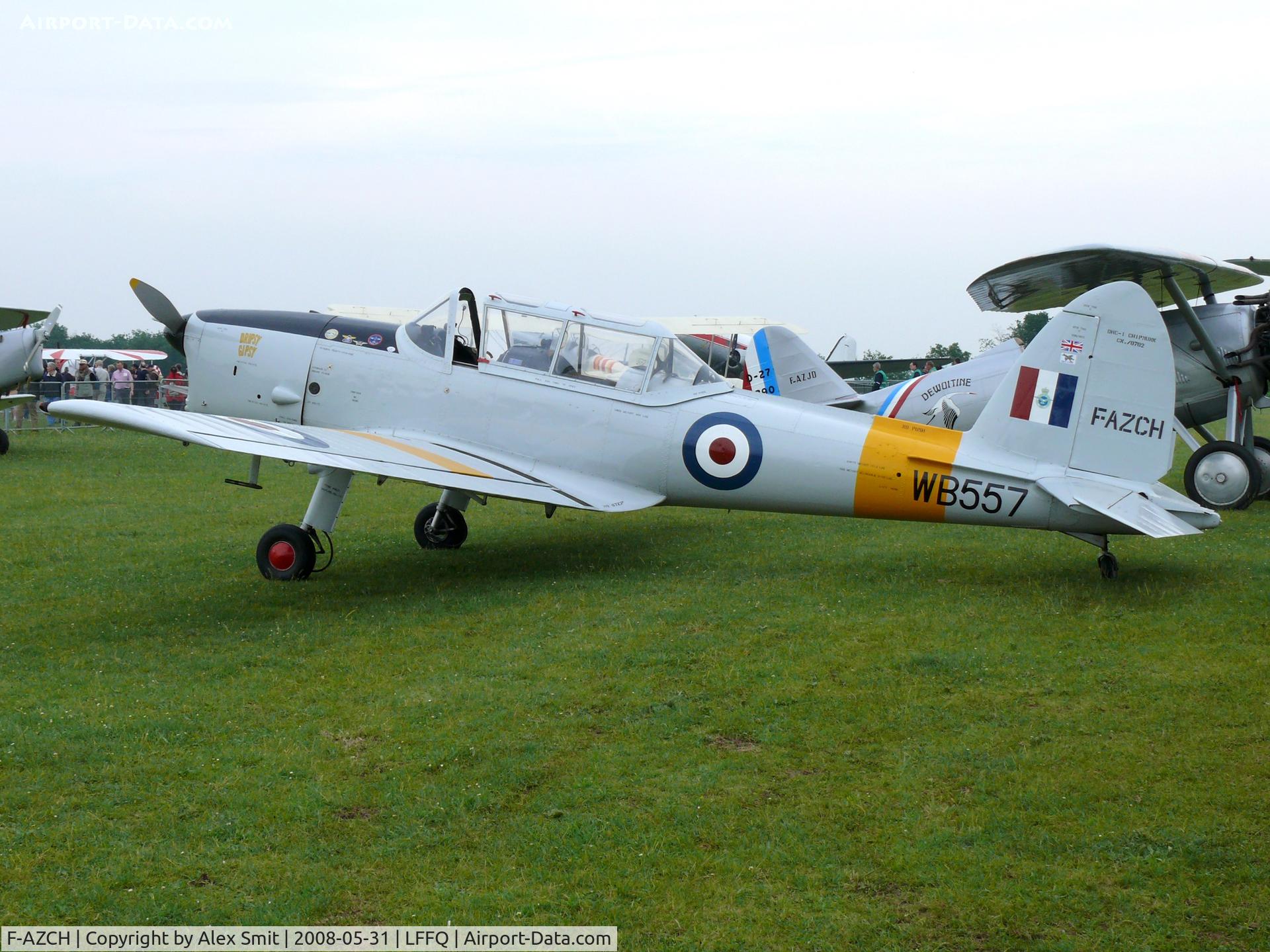 F-AZCH, De Havilland DHC-1 Chipmunk 22 C/N C1/0702, de Havilland Canada dHC-1 Chipmunk F-AZCH painted as Royal Air Force WB557
