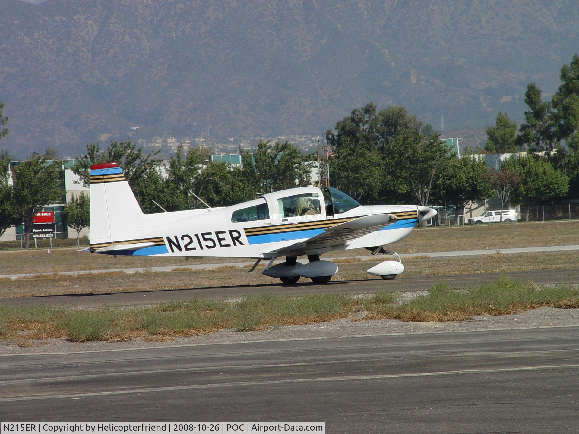 N215ER, 1992 American General AG-5B Tiger C/N 10117, Taxiing for take off at south Brackett taxiway