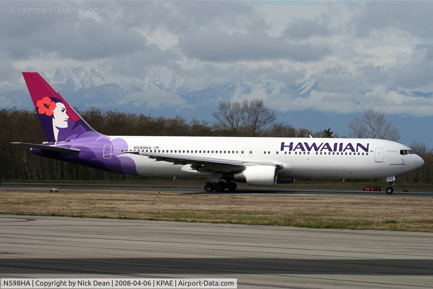 N598HA, 1986 Boeing 767-332 C/N 23278, /