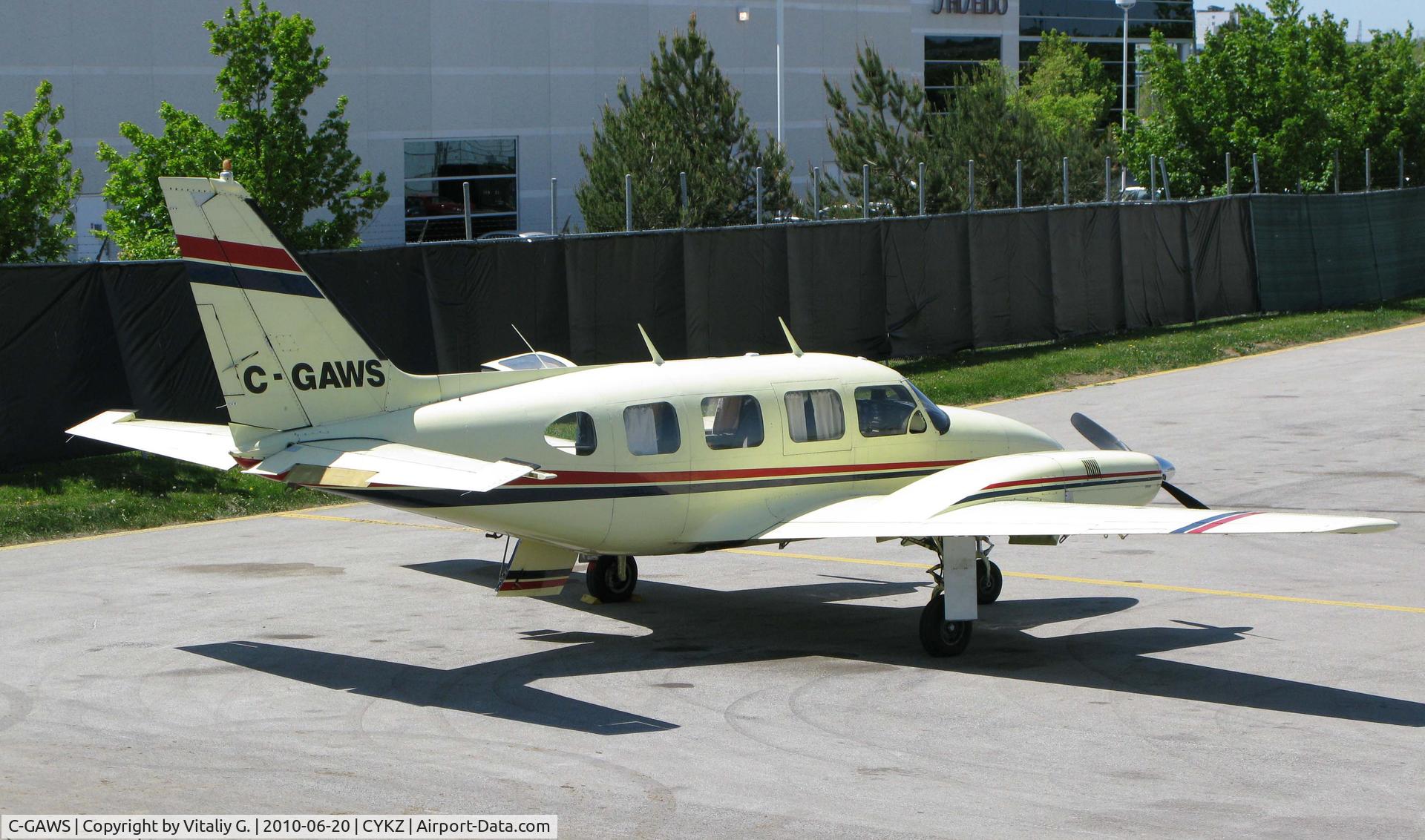 C-GAWS, 1968 Piper PA-31 C/N 31-184, C-GAWS in CYKZ Airport, Lidar Survey