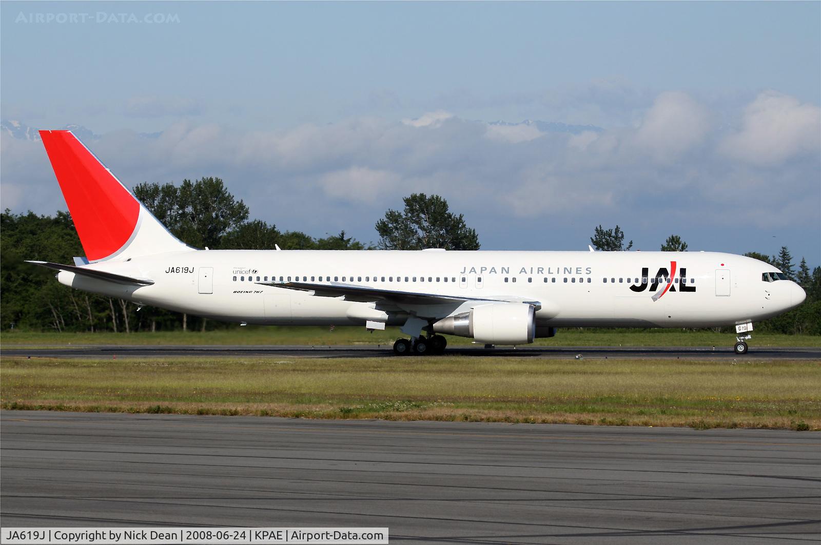 JA619J, 2008 Boeing 767-346/ER C/N 37550, /