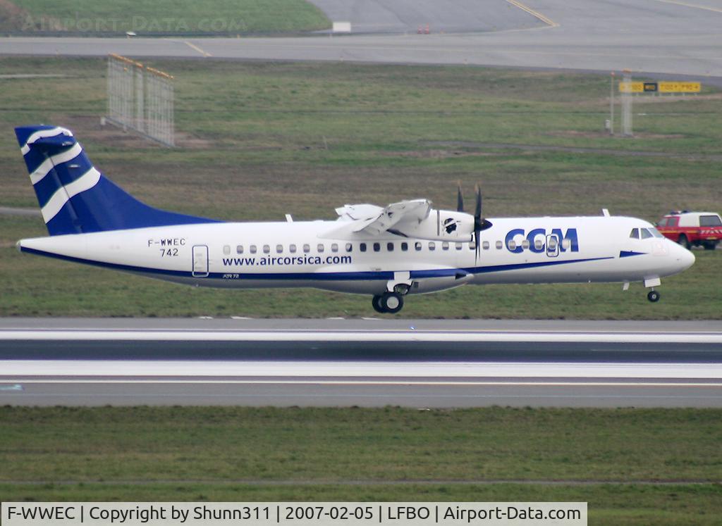 F-WWEC, 2007 ATR 72-500 C/N 742, C/n 742 - To be F-GRPY