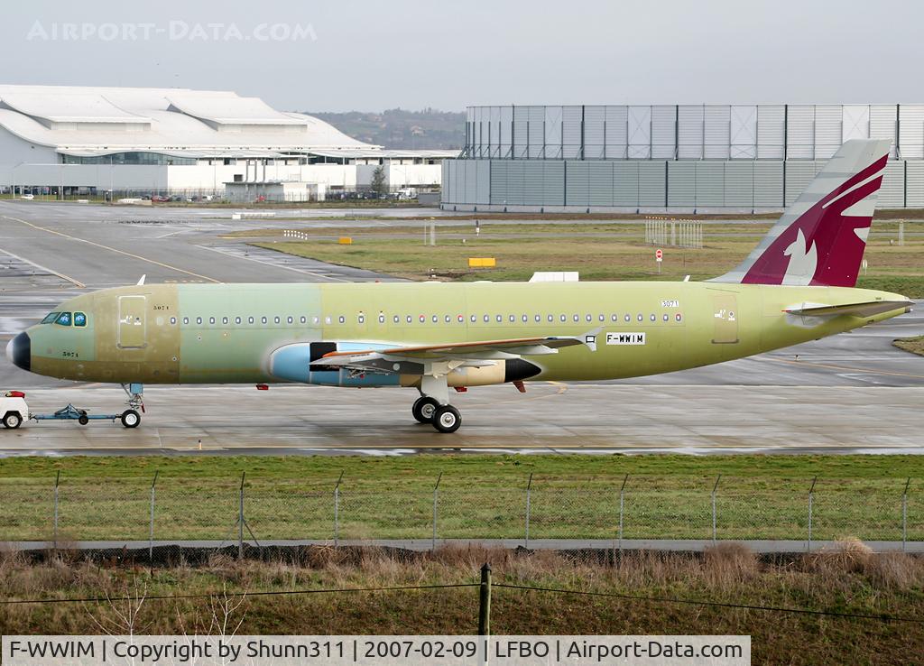 F-WWIM, 2007 Airbus A320-232 C/N 3071, C/n 3071 - For Qatar Airways in new c/s as A7-ADU