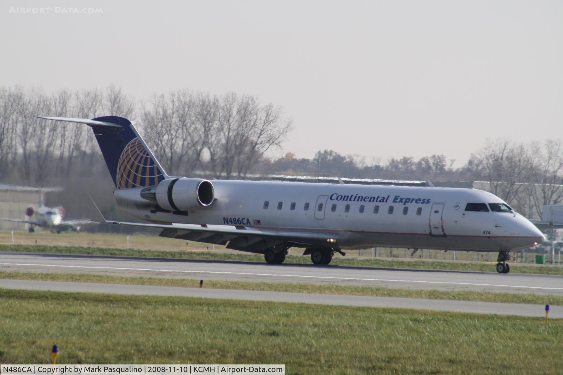 N486CA, 2002 Bombardier CRJ-200ER (CL-600-2B19) C/N 7707, CL-600-2B19