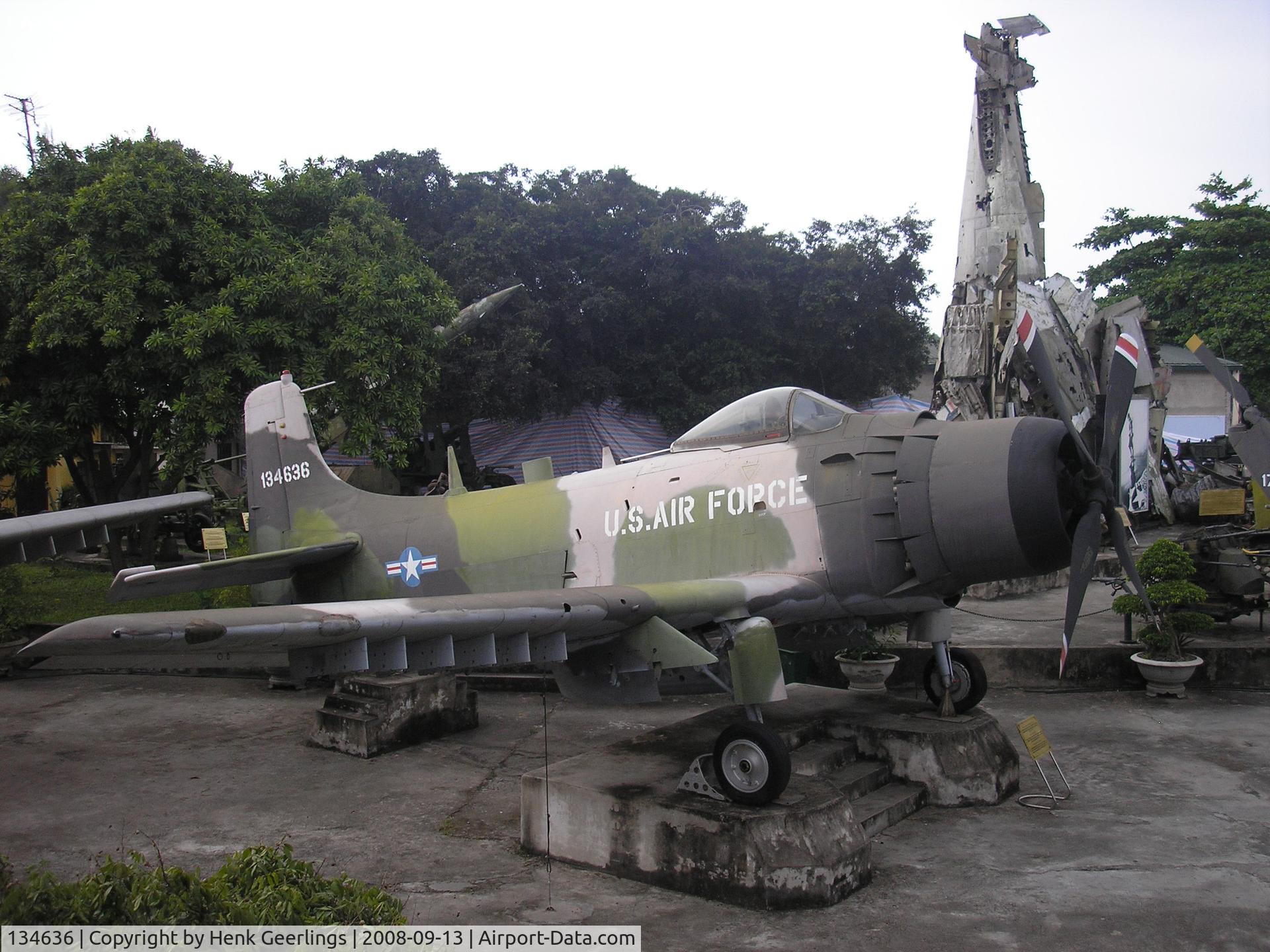 134636, Douglas A-1H Skyraider C/N 9865, Hanoi, People Army Museum