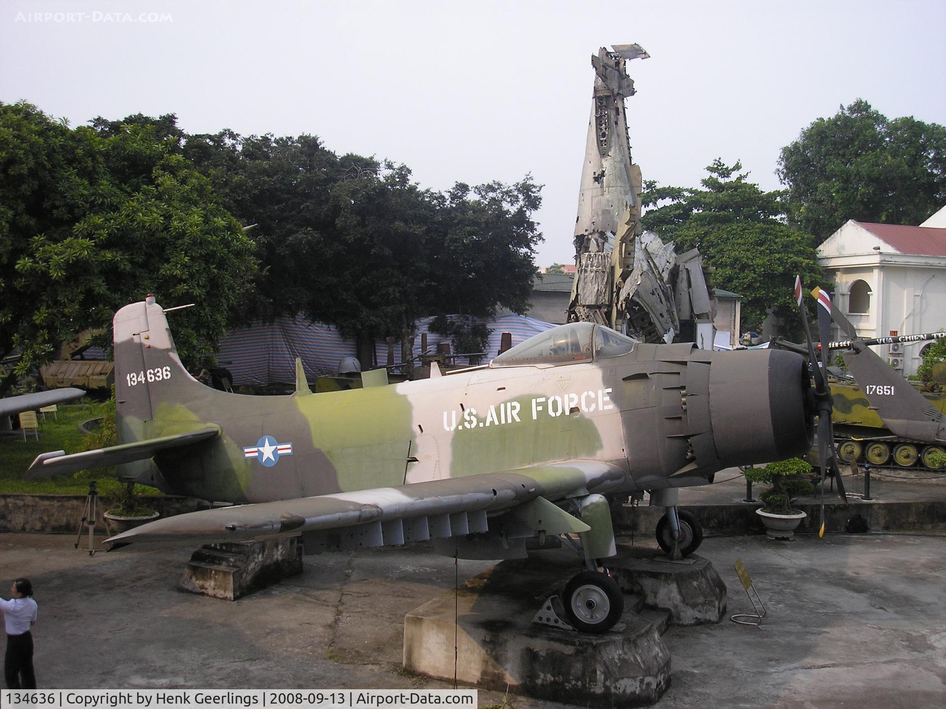134636, Douglas A-1H Skyraider C/N 9865, Hanoi, People Army Museum