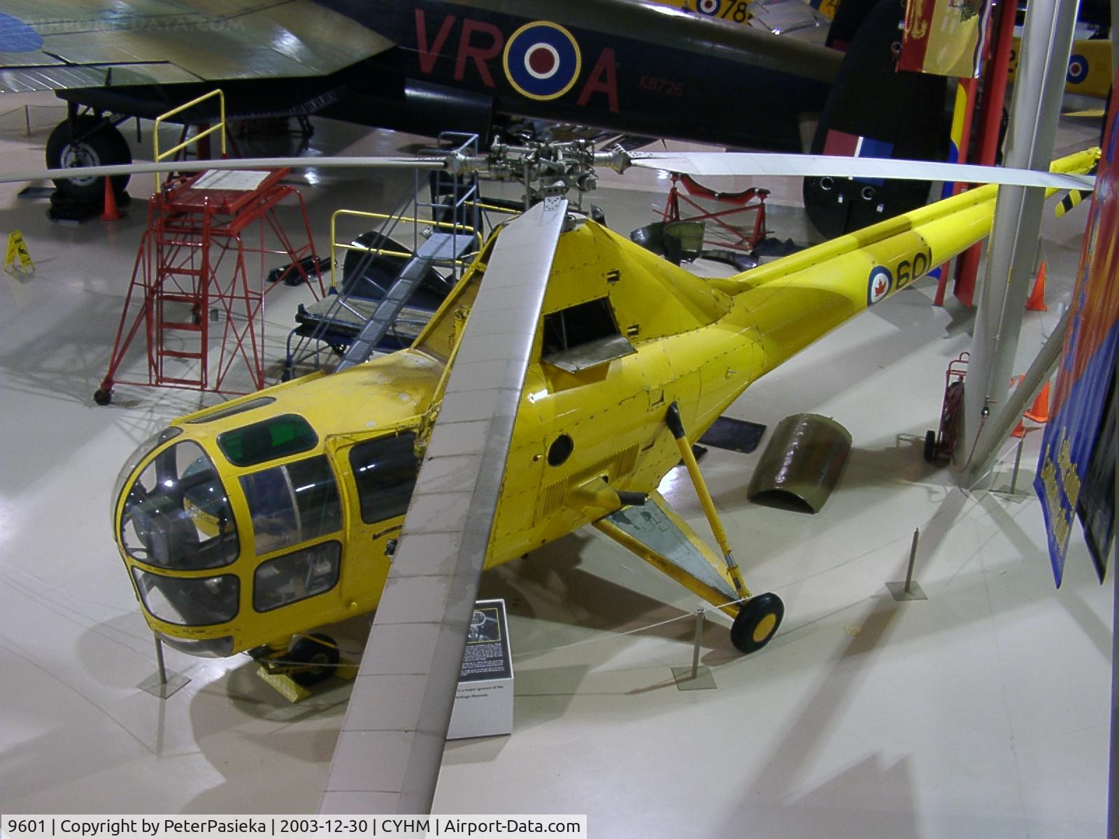 9601, 1947 Sikorsky H-5 Dragonfly C/N 51-18, Canadian Warplane Heritage Museum is located at the Hamilton Airport, Ontario Canada