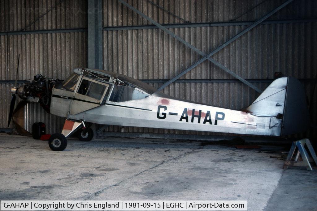G-AHAP, 1946 Auster J-1 Autocrat C/N 1887, awaiting rebuild to flying condition