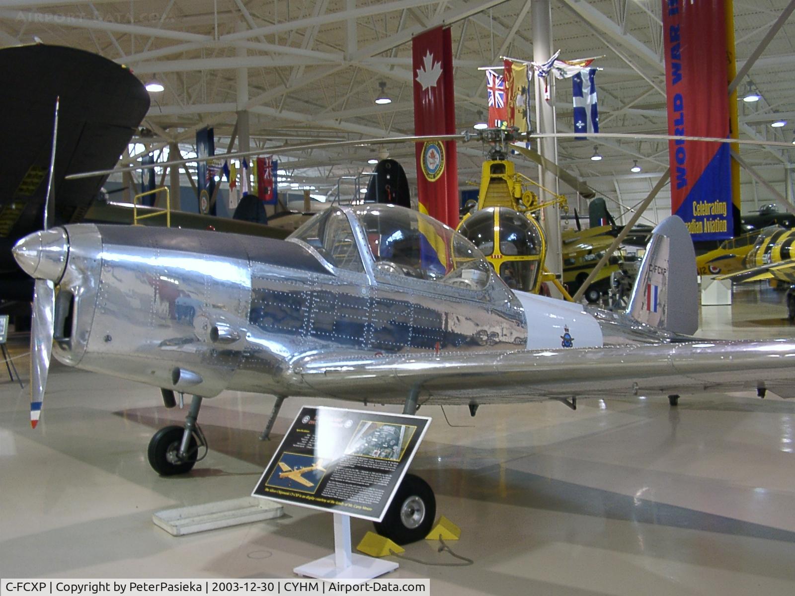 C-FCXP, 1950 De Havilland Canada DHC-1B-2-S3 Chipmunk C/N 120-158, Canadian Warplane Heritage Museum is located at the Hamilton Airport, Ontario Canada