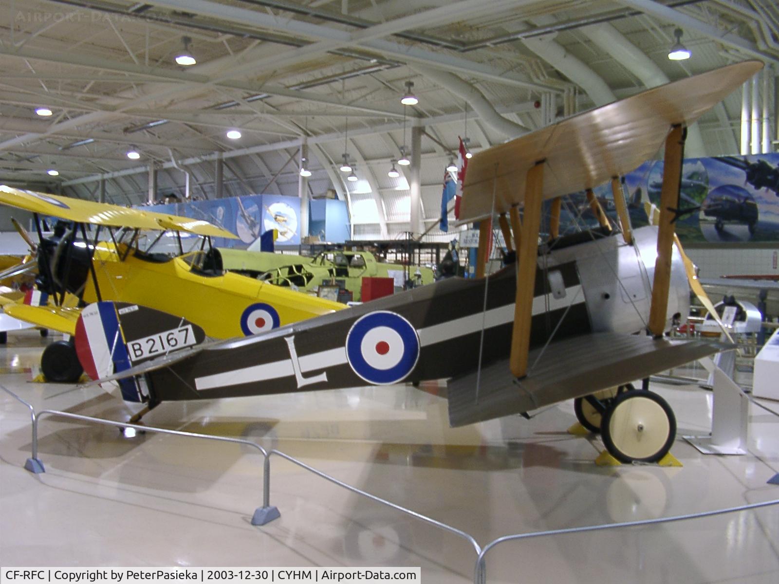 CF-RFC, 1967 Sopwith Pup Replica C/N C 552, Canadian Warplane Heritage Museum is located at the Hamilton Airport, Ontario Canada