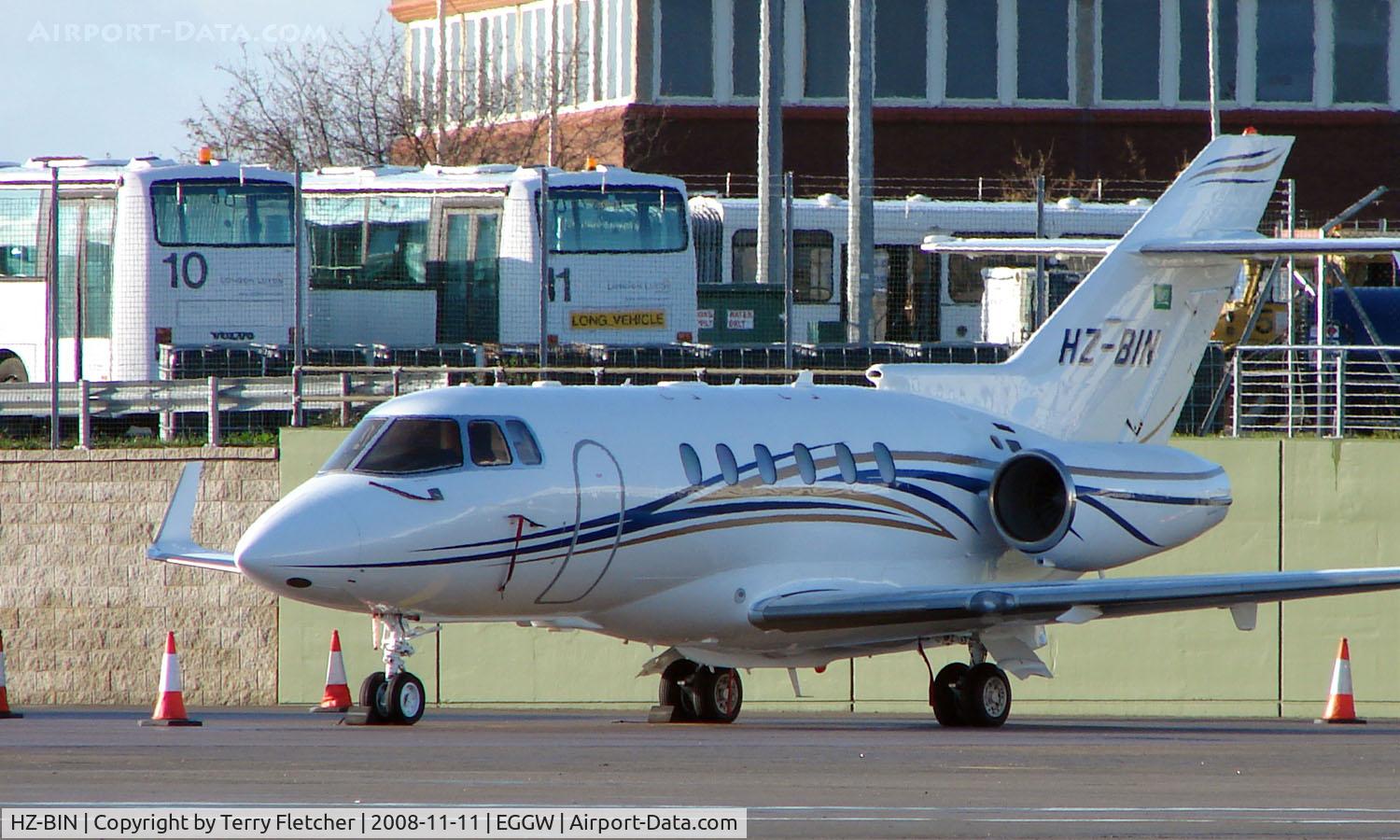 HZ-BIN, 2007 Hawker Beechcraft 900XP C/N HA-0023, Saudi Hawker at Luton
