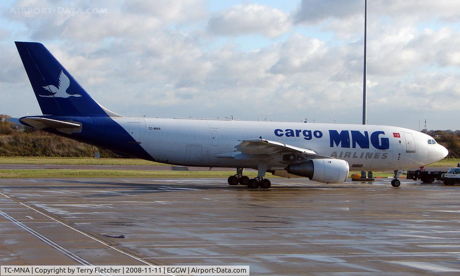 TC-MNA, 1975 Airbus A300B4-203 C/N 019, MNA A300 at Luton
