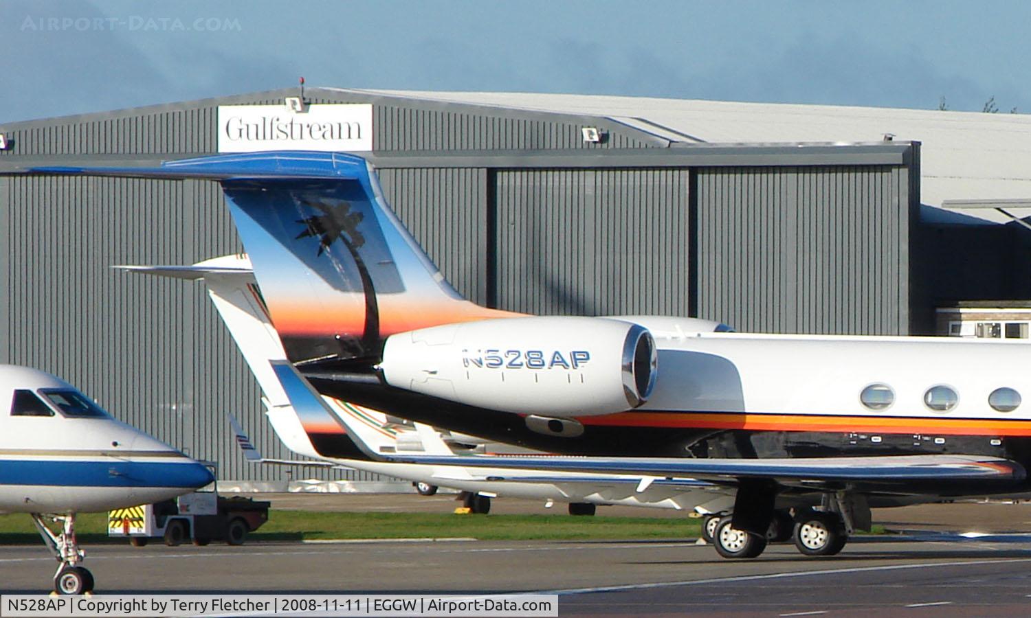 N528AP, 2007 Gulfstream Aerospace GV-SP (G550) C/N 5168, Exotic tail logo on this G550
