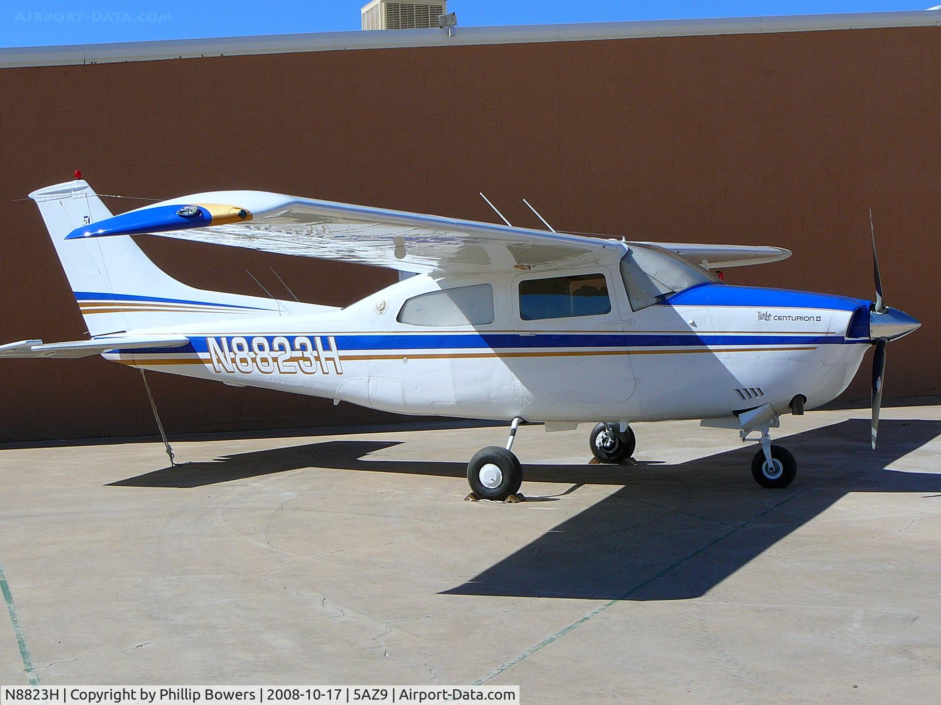 N8823H, 1970 Cessna T210K Turbo Centurion C/N 21059314, On a ranch near Safford, AZ.