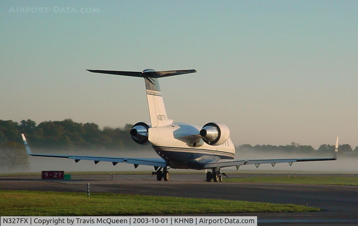 N327FX, 2000 Bombardier Challenger 604 (CL-600-2B16) C/N 5466, Taxing for 27 departure... What a morning!!