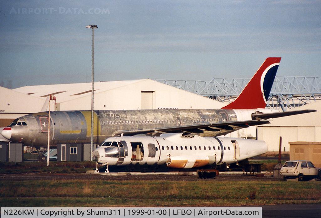 N226KW, 1979 Airbus A300B4-203(F) C/N 95, Parked at the SOGERMA Center after his demise and retrofitted into Cargo aircraft... In first plan, it was, maybe, the first prototype of the ATR42 damaged on t/o in 1988