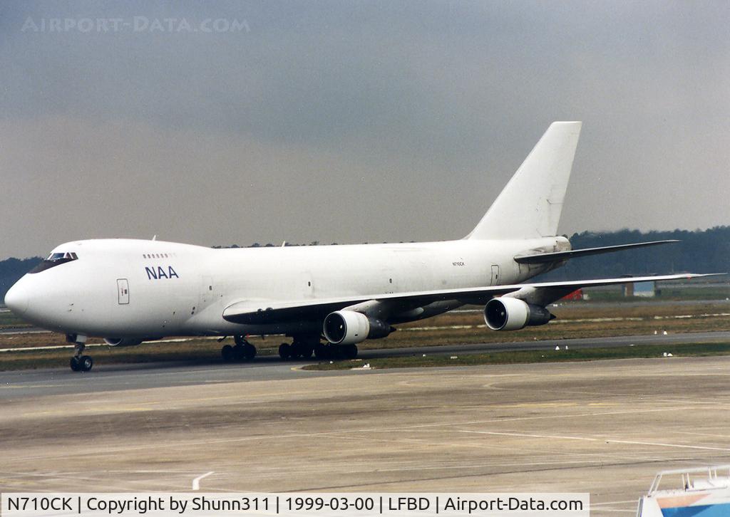 N710CK, 1975 Boeing 747-2B4B C/N 21097, Arriving from flight and rolling to the Cargo area...