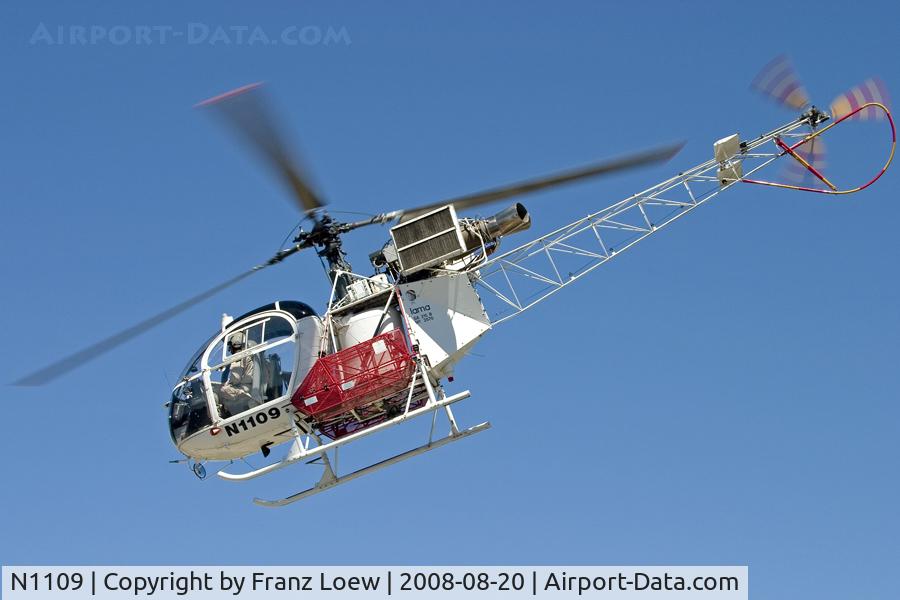 N1109, 1979 Sud Aviation SA-315B Lama C/N 2570, photographed in the Sierra mountains, CA