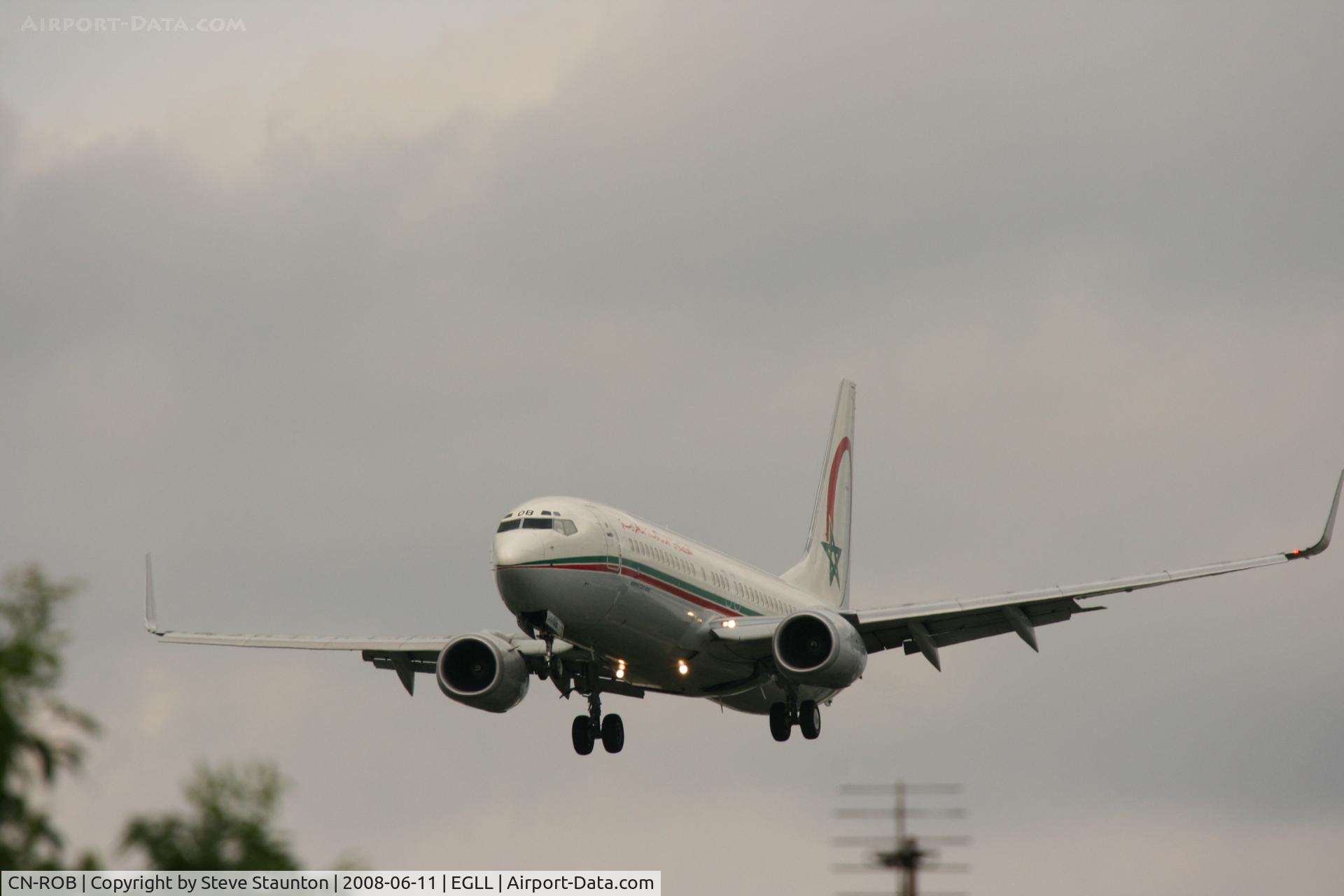 CN-ROB, 2005 Boeing 737-8B6 C/N 33060, Taken at London Heathrow 11th June 2008