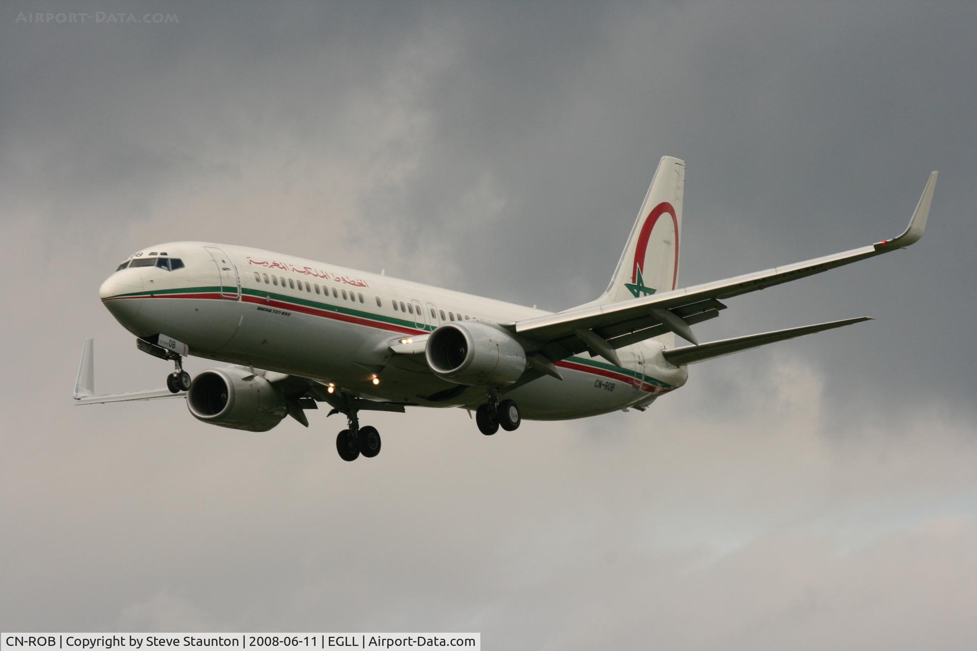CN-ROB, 2005 Boeing 737-8B6 C/N 33060, Taken at London Heathrow 11th June 2008