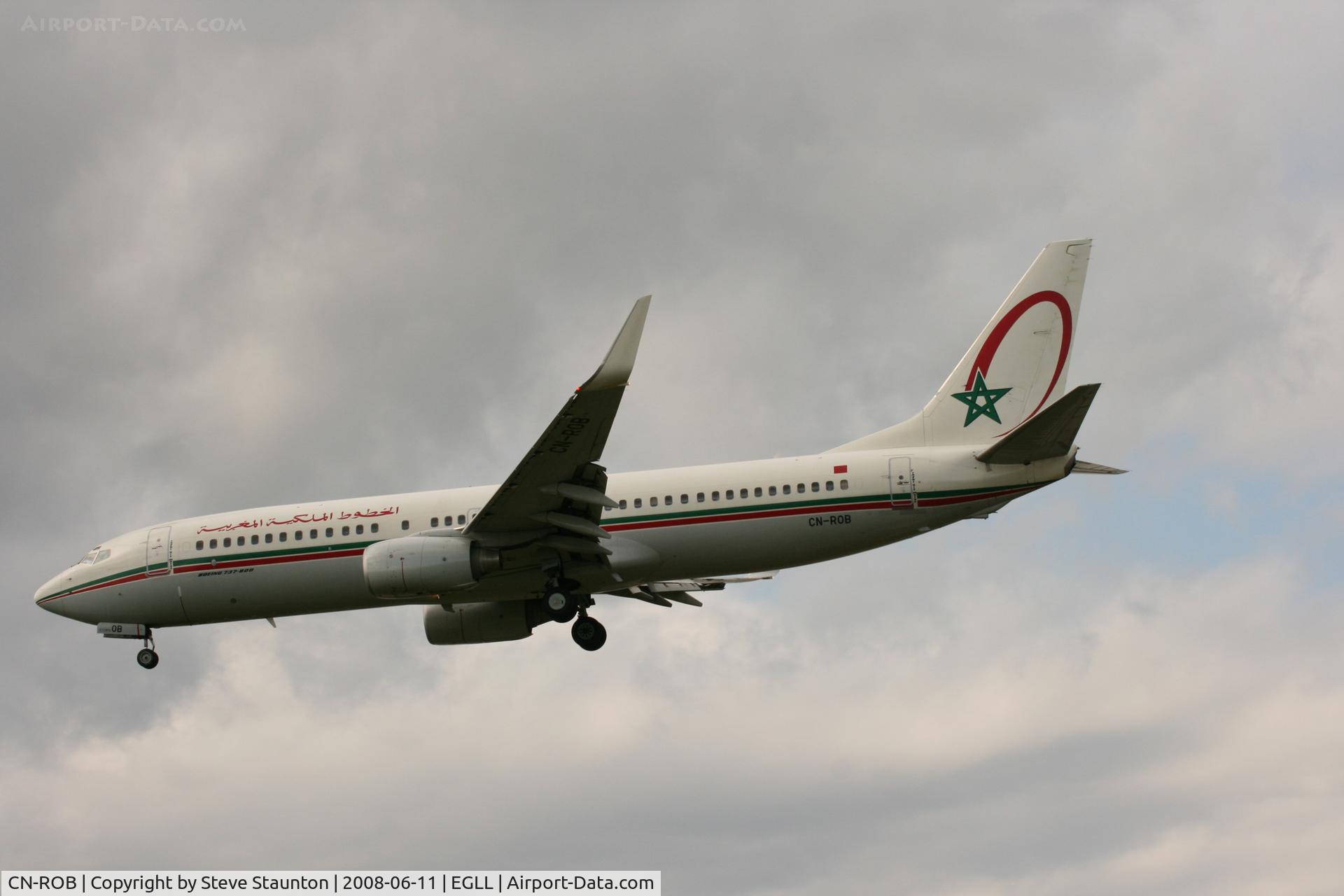 CN-ROB, 2005 Boeing 737-8B6 C/N 33060, Taken at London Heathrow 11th June 2008