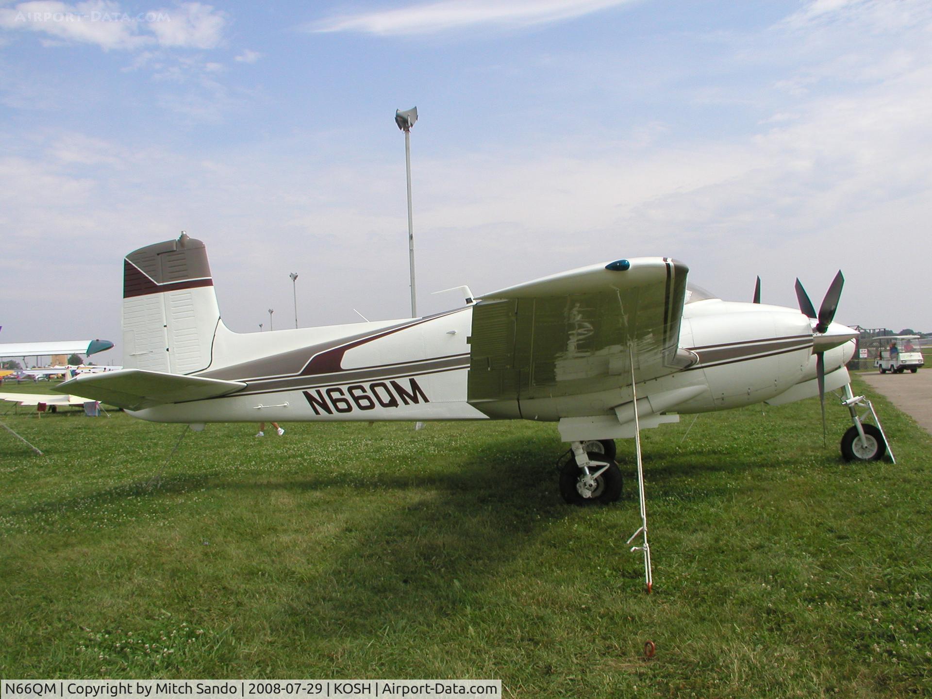 N66QM, 1957 Beech D50A Twin Bonanza C/N DH-161, EAA AirVenture 2008.