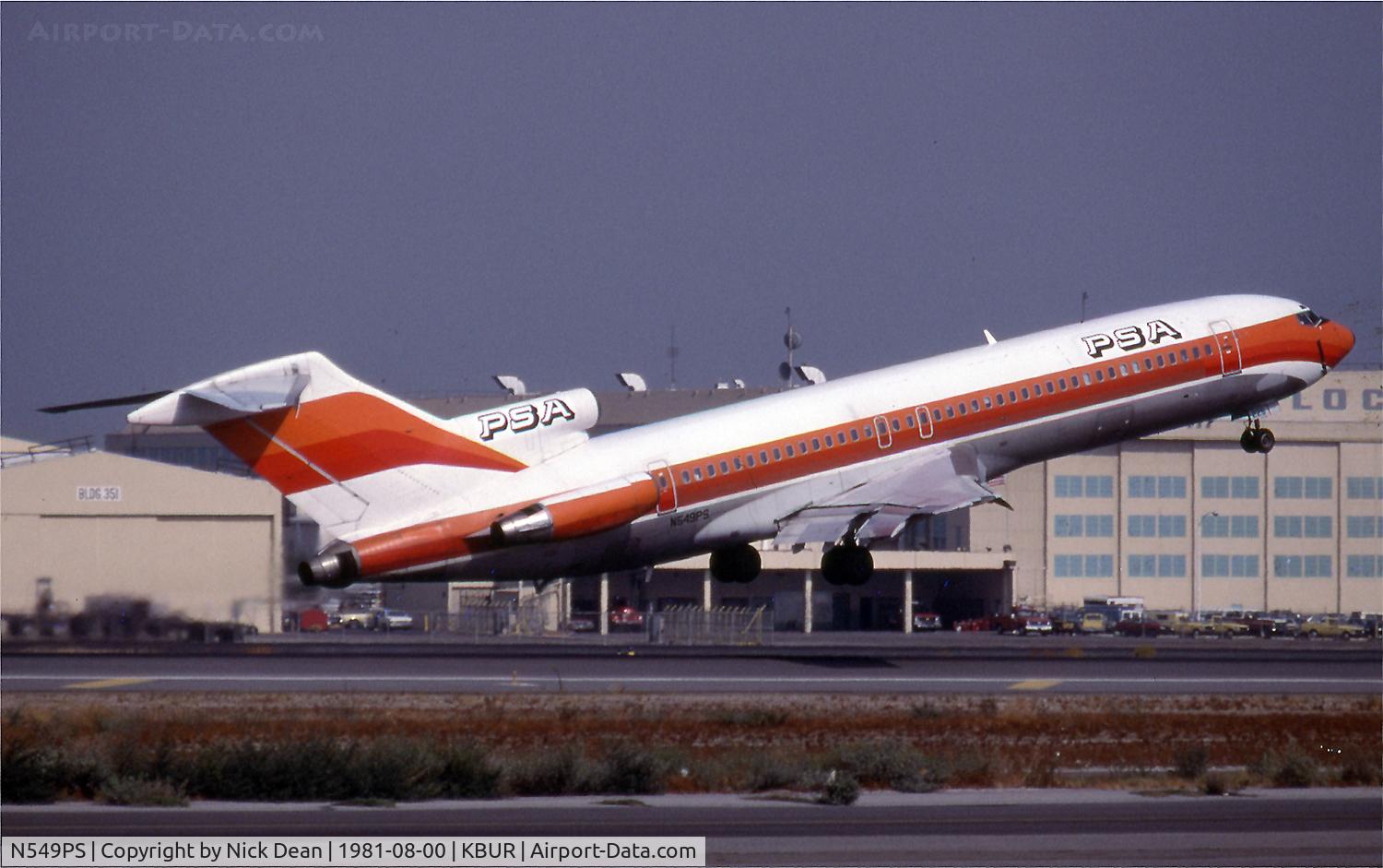 N549PS, 1969 Boeing 727-254 C/N 20252, /