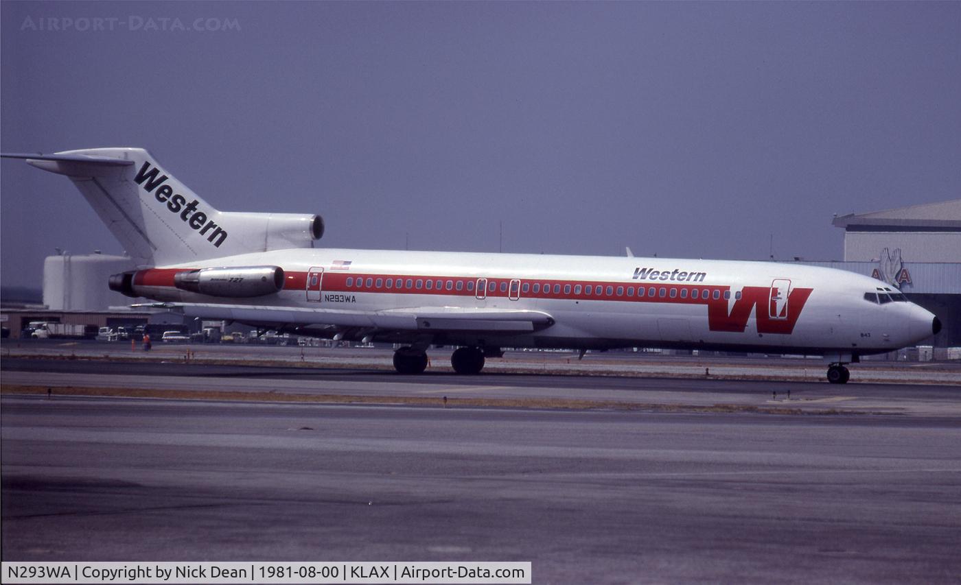 N293WA, 1980 Boeing 727-247/Adv(F) C/N 22111, /
