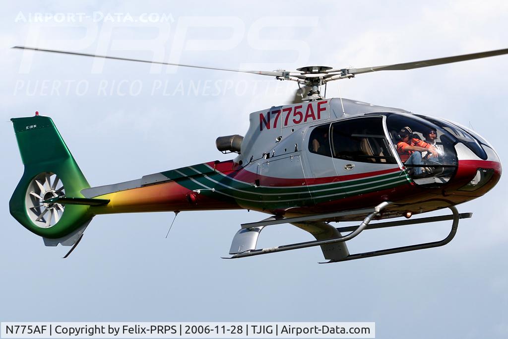 N775AF, Eurocopter EC-130B-4 (AS-350B-4) C/N 3527, Coming in to land at SIG.