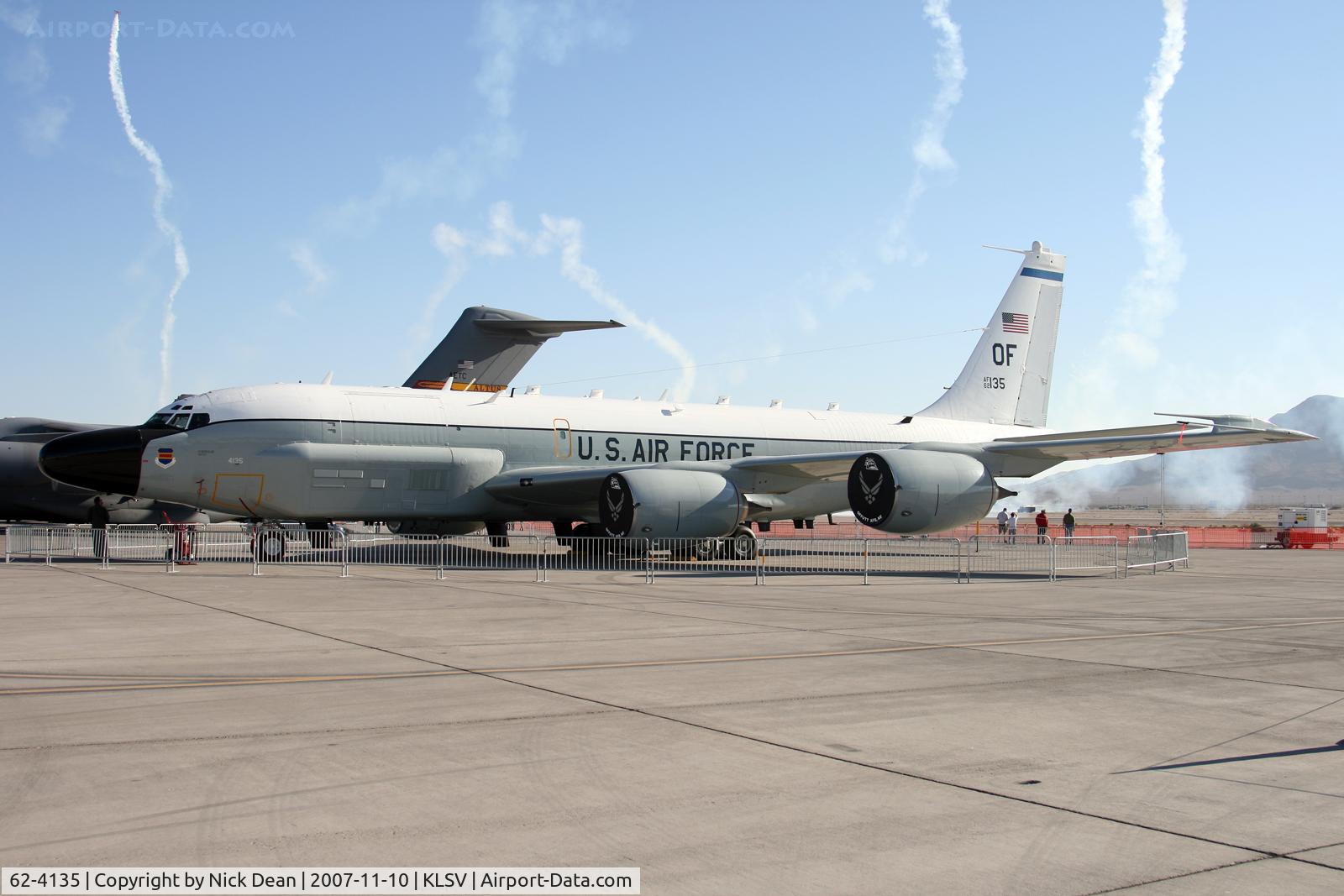 62-4135, 1962 Boeing RC-135W Rivet Joint C/N 18475, Nellis Airshow the worst airshow I have ever attende apparently the organizers didnt know that people actually like to photograph aircraft and not barriers