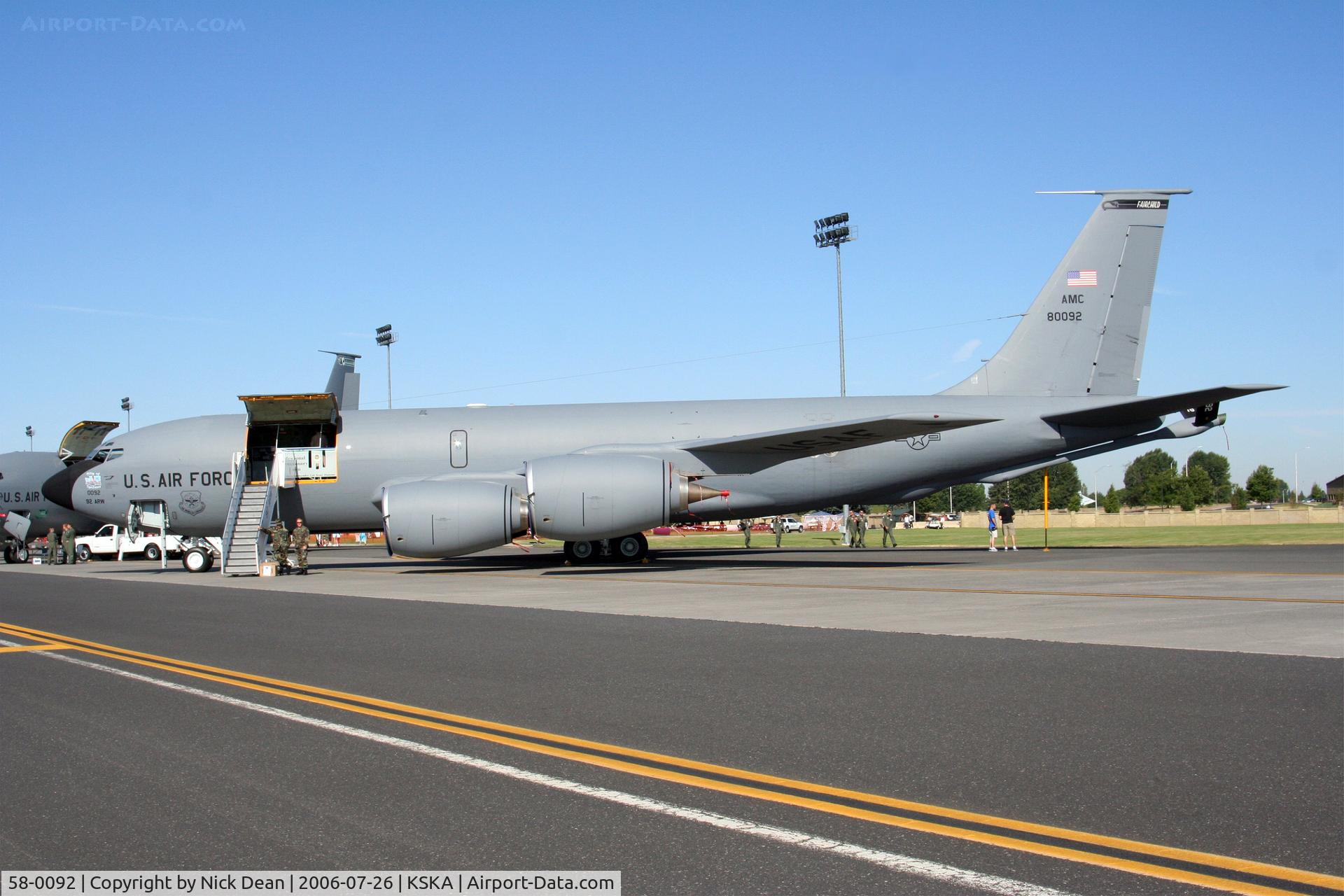 58-0092, 1958 Boeing KC-135R Stratotanker C/N 17837, /