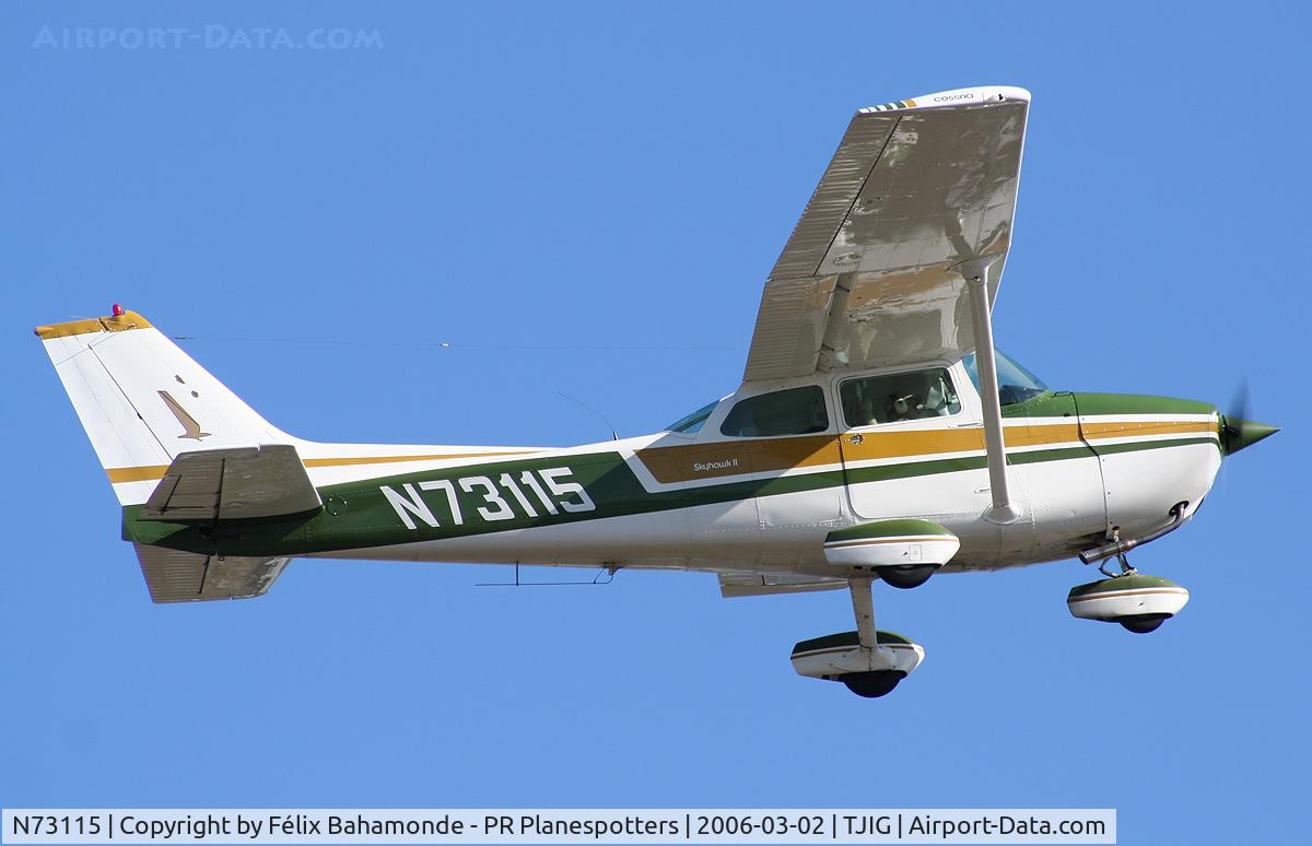 N73115, 1976 Cessna 172M C/N 17267271, Taking off from SIG.