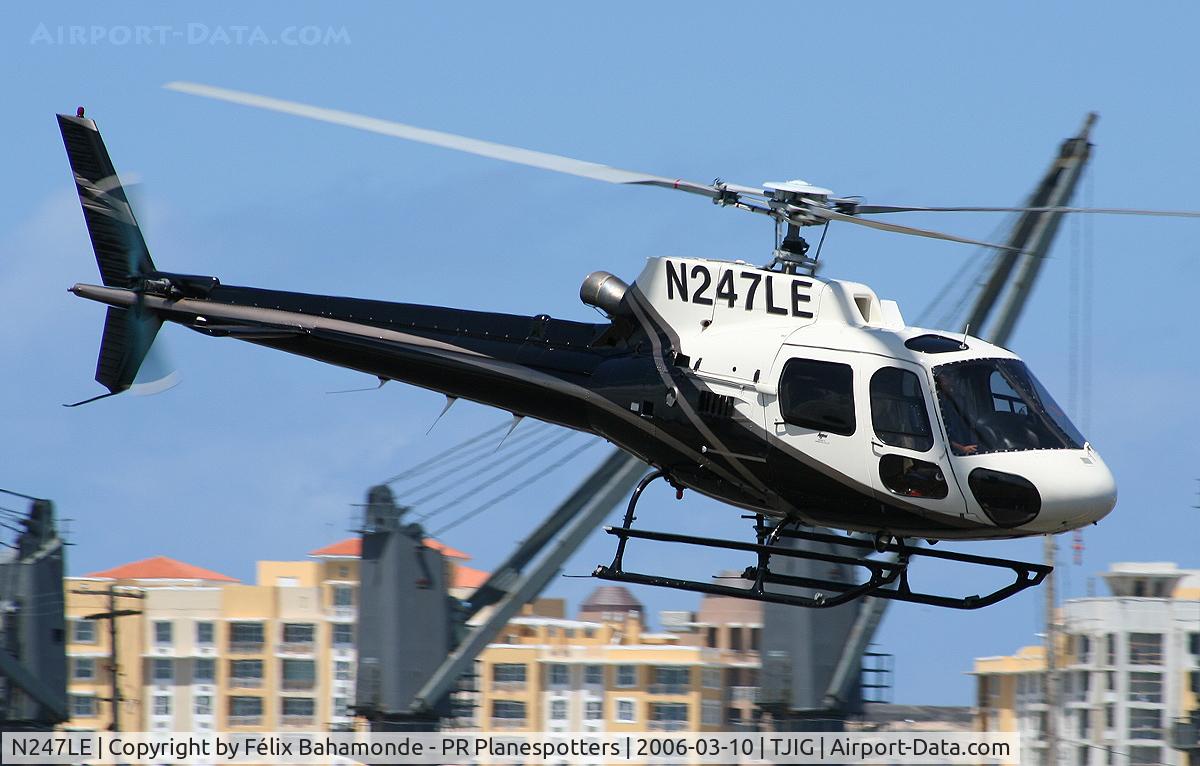 N247LE, 2003 Eurocopter AS-350B-2 Ecureuil Ecureuil C/N 3709, Taking off from SIG.