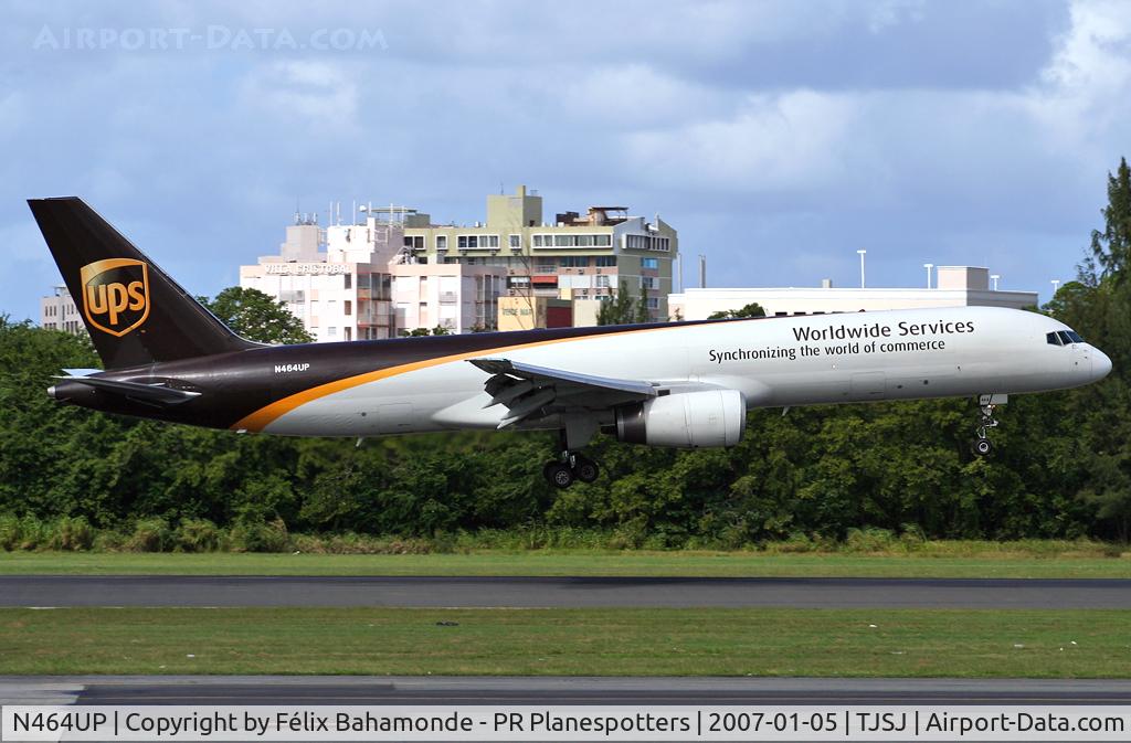 N464UP, 1997 Boeing 757-24APF C/N 28268, Landing at SJU.