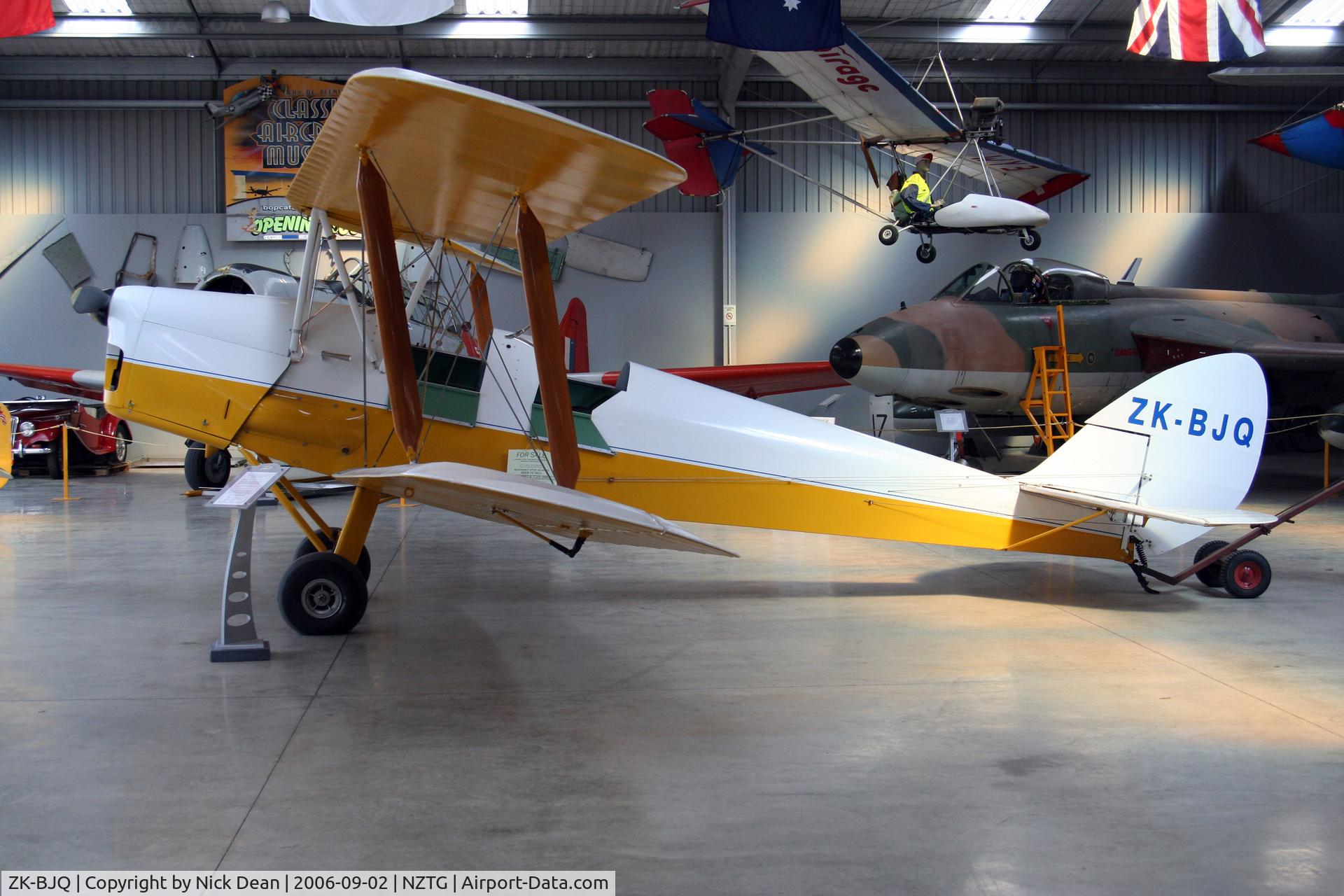 ZK-BJQ, De Havilland DH-82A Tiger Moth II C/N 83454, /