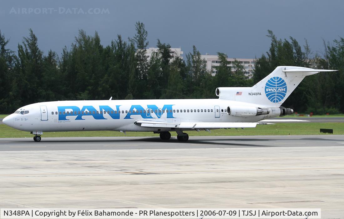 N348PA, 1980 Boeing 727-222 C/N 21921, Taxing to rnw 8 at SJU.