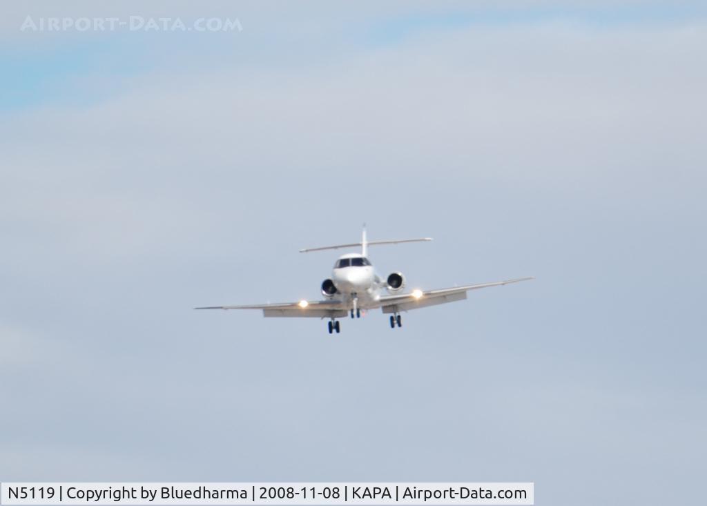 N5119, 1990 British Aerospace BAe.125-800A C/N 258177, On final approach to 17L.