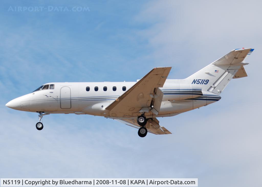 N5119, 1990 British Aerospace BAe.125-800A C/N 258177, On final approach to 17L.