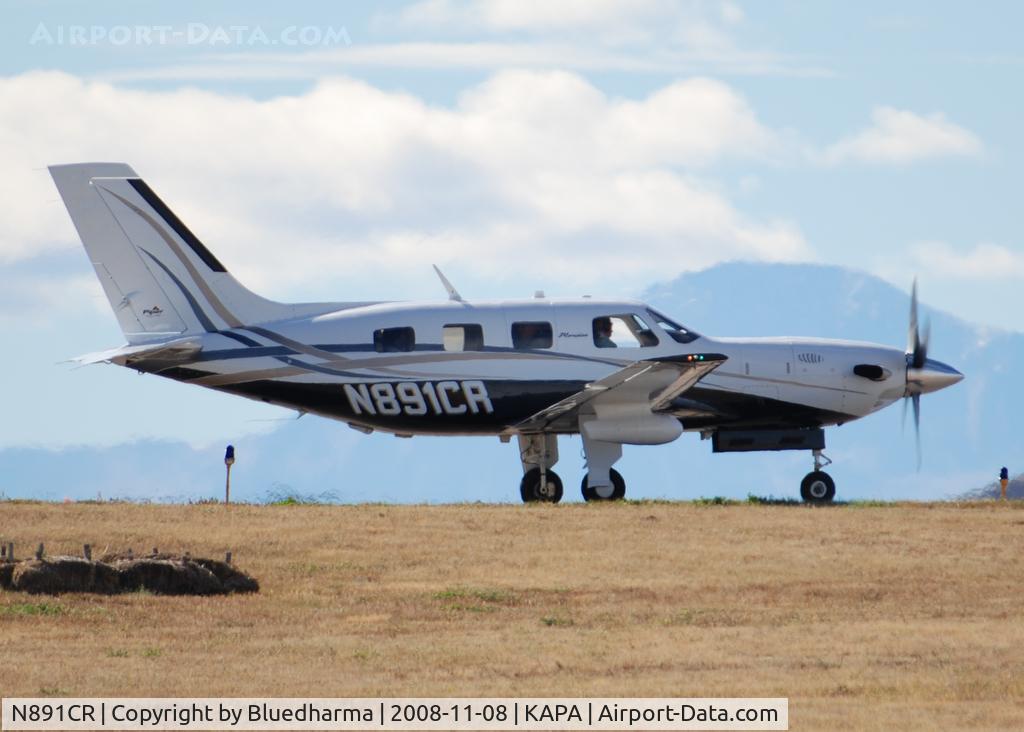 N891CR, 2007 Piper PA-46-500TP Malibu Meridian C/N 4697321, Position and Hold for 17L.